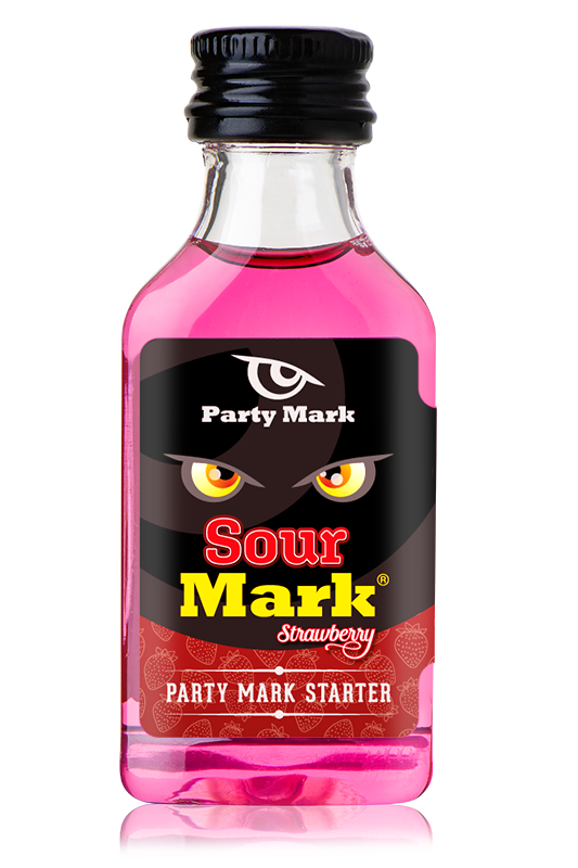 Sour Strawberry Mark party shot BoBo Cocktails Greece